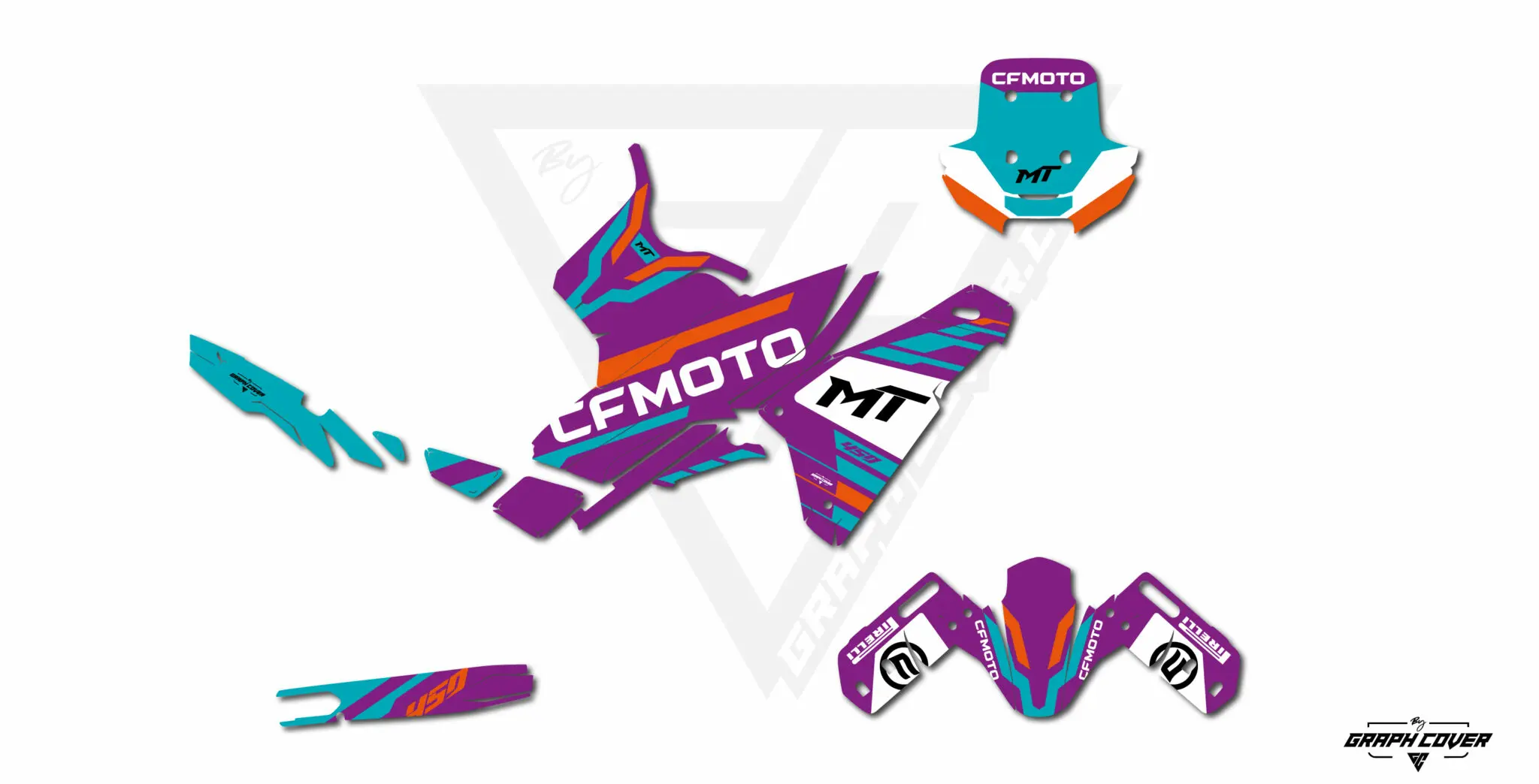 CF MOTO 450MT RECA Fialová