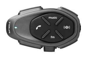 Bluetooth handsfree pro uzavřené a otevřené přilby CellularLine Interphone TOUR HD, Single Pack