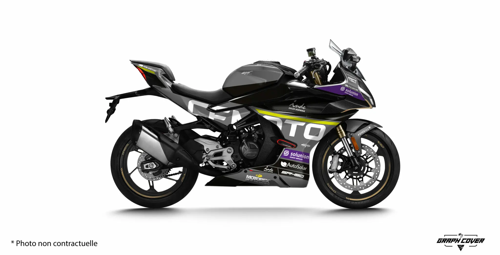 CF MOTO 450 SR GP3 Šedá