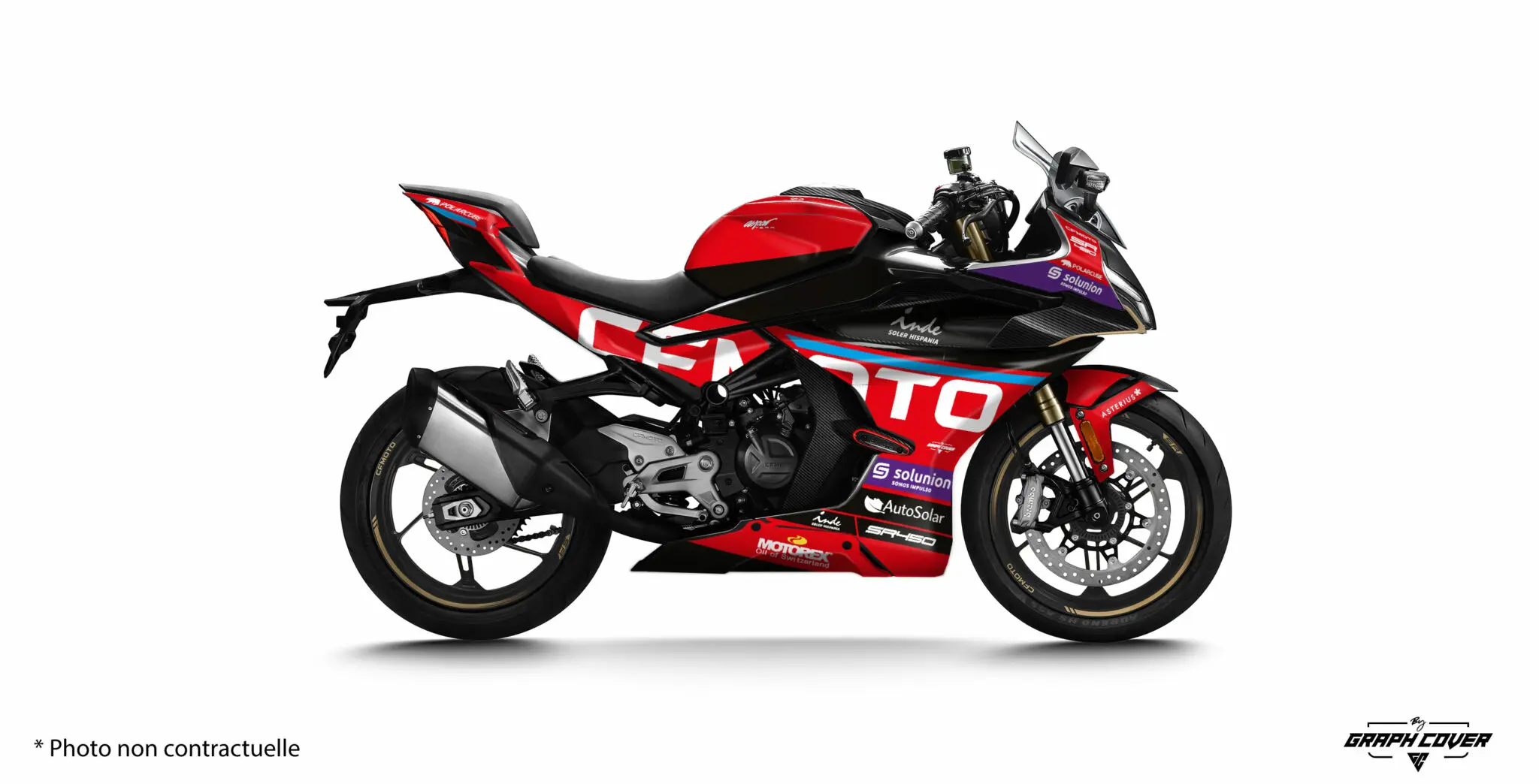 CF MOTO 450 SR GP3 Červená
