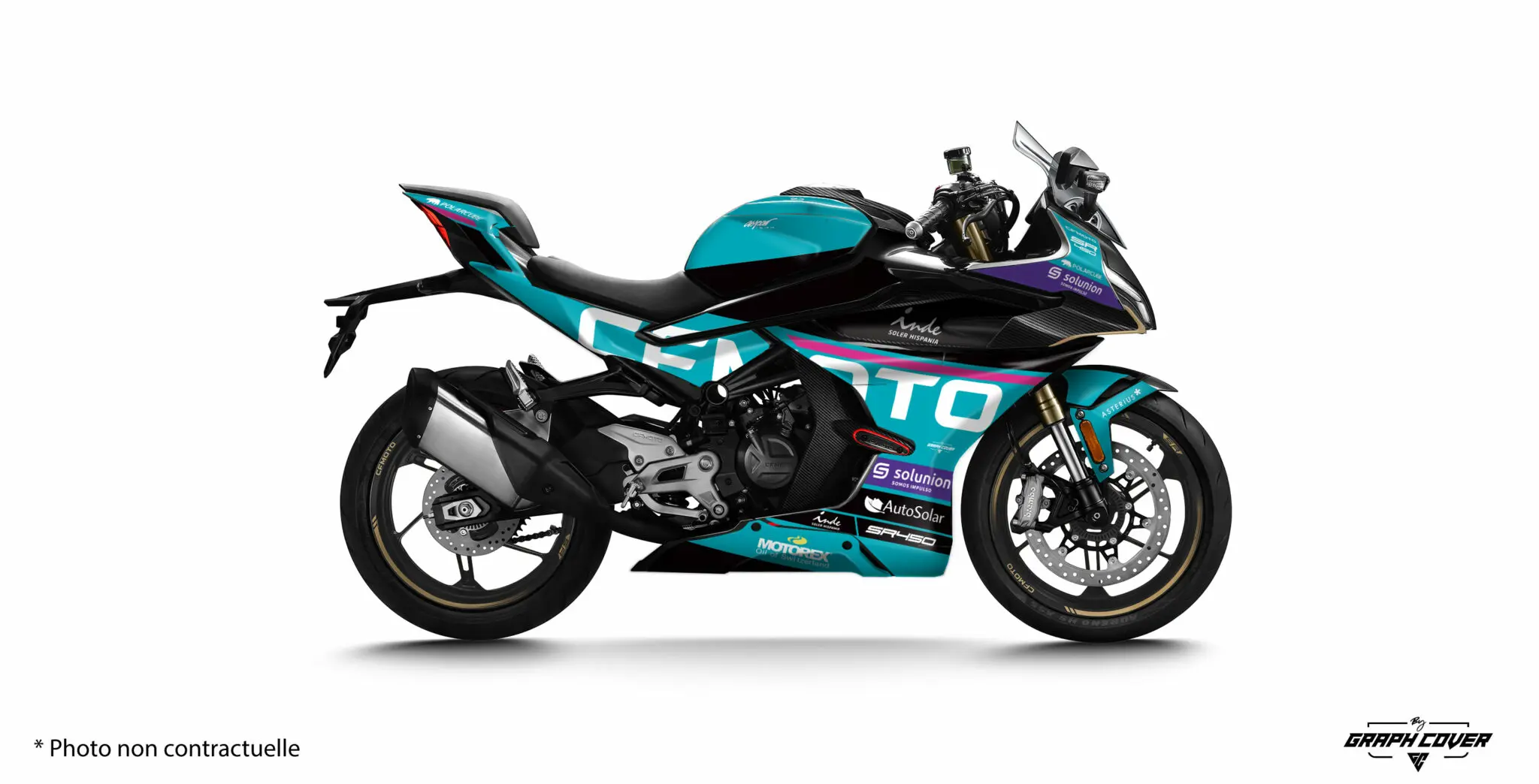 CF MOTO 450 SR GP3 Modrá