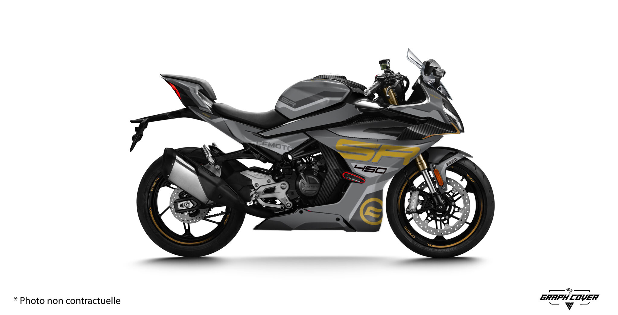 CF MOTO 450 SR HAROC Šedá