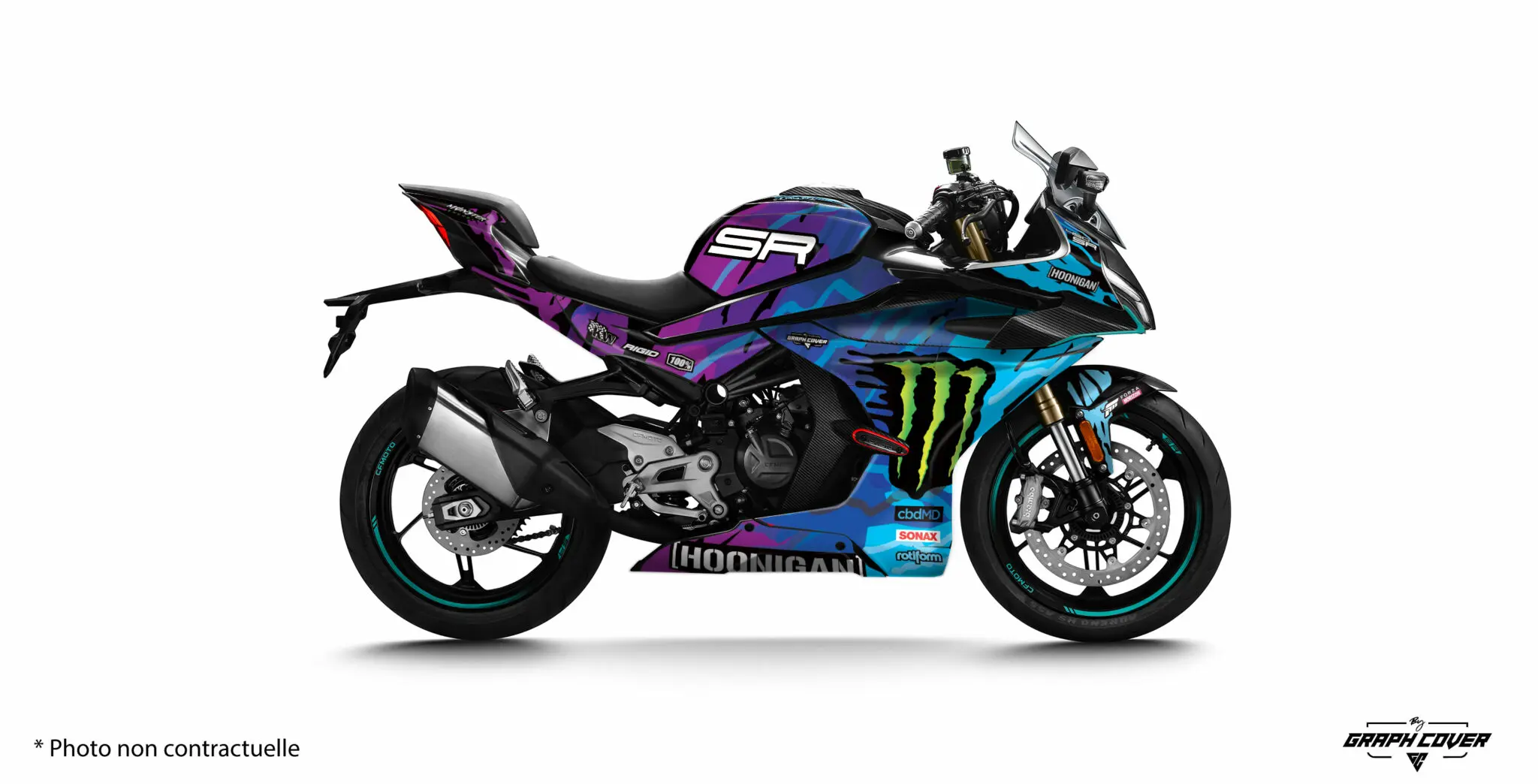 CF MOTO 450 SR KB ARA Modrá