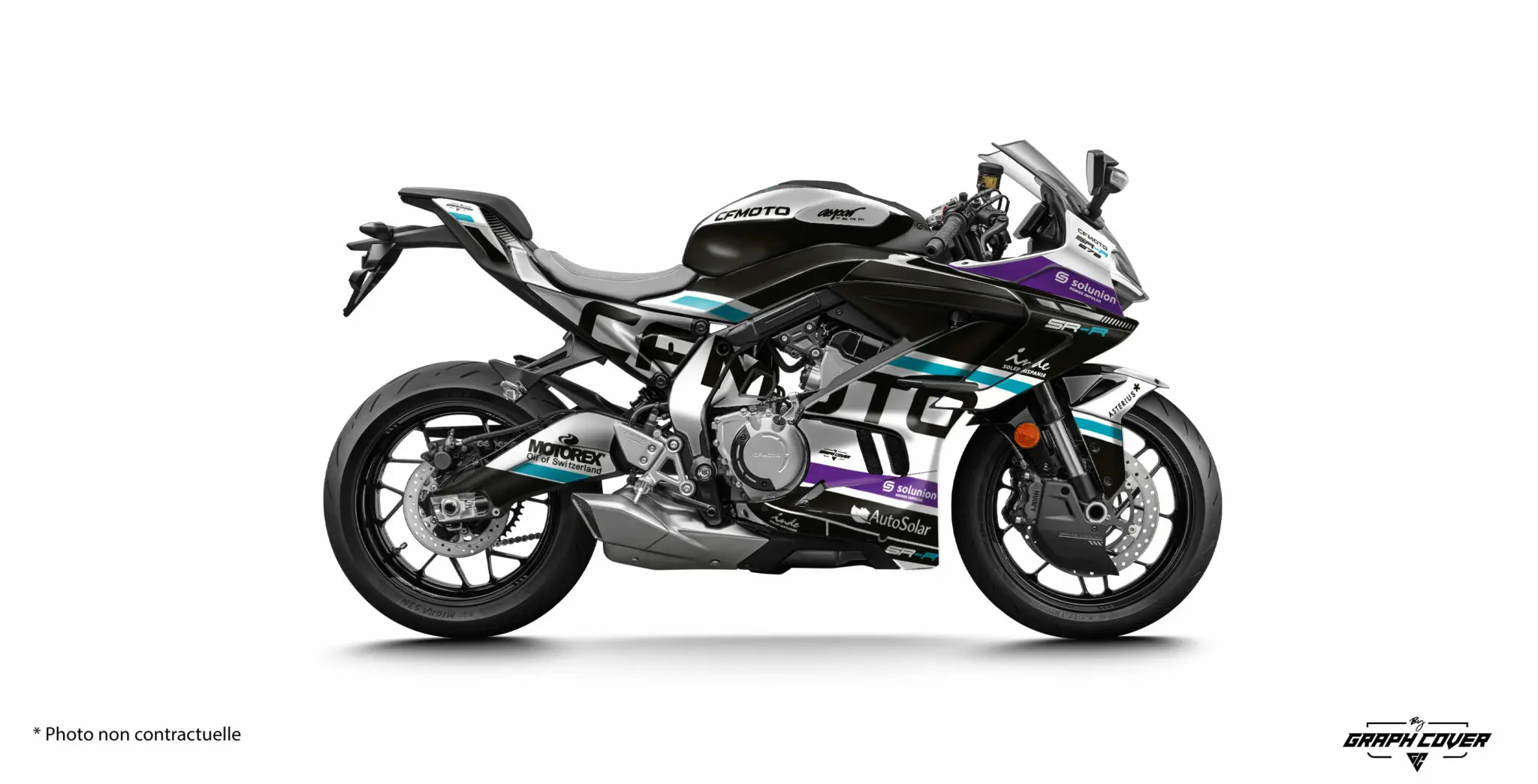 CF MOTO 675 SR-R GP3 Bílá