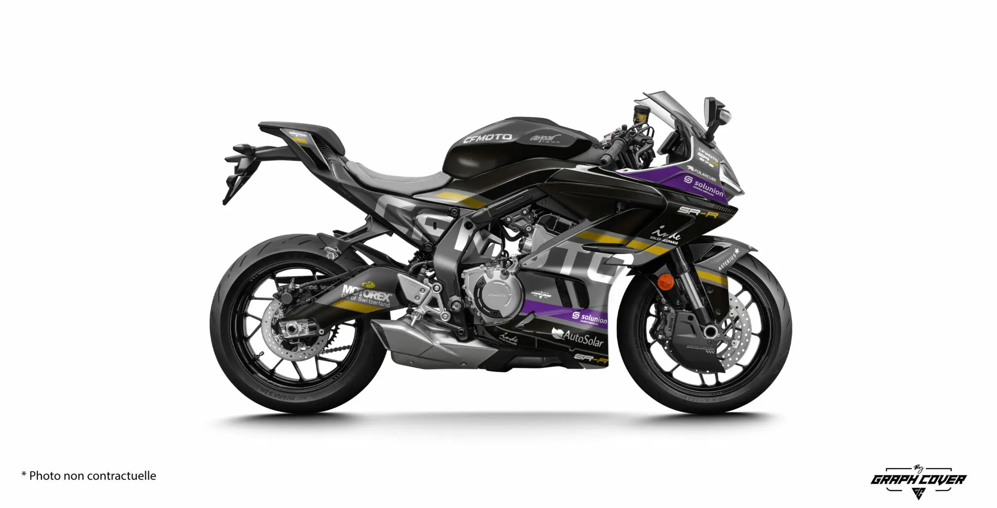 CF MOTO 675 SR-R GP3 Šedá