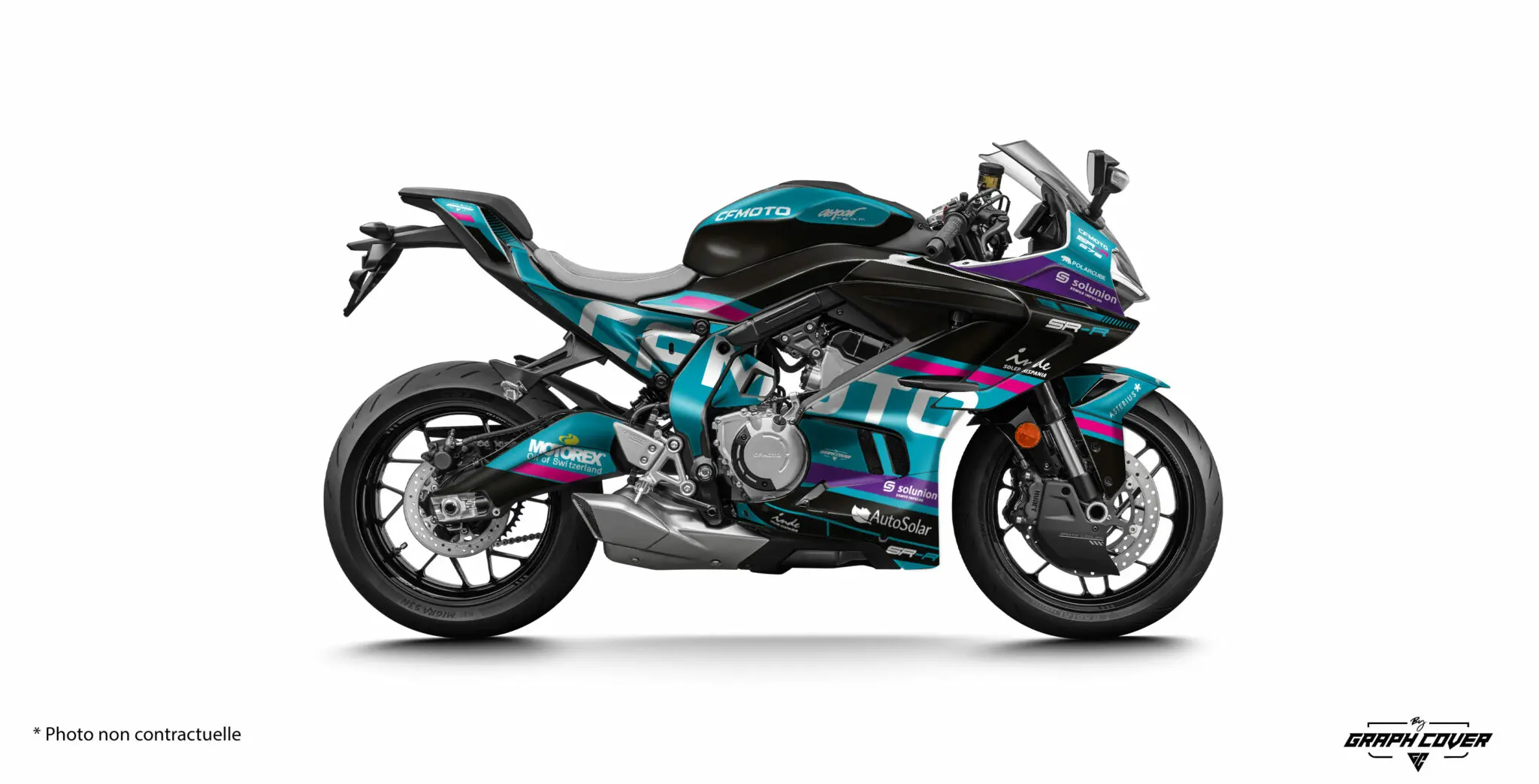 CF MOTO 675 SR-R GP3 Modrá