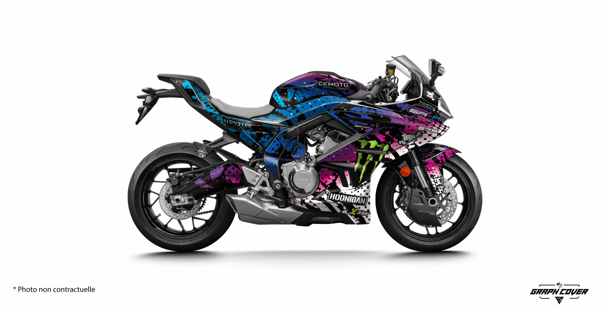 CF MOTO 675 SR-R KLOCK Modrá