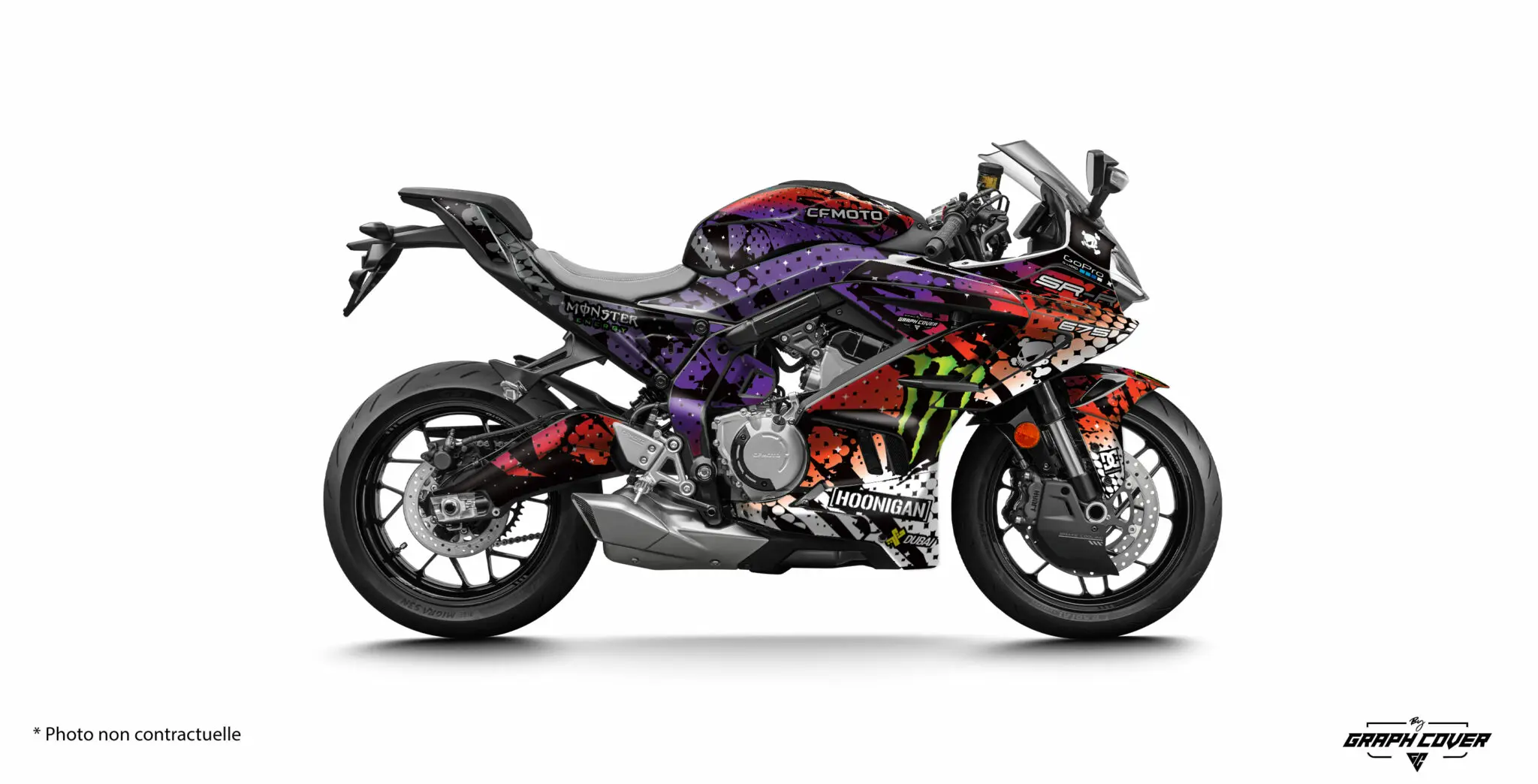 CF MOTO 675 SR-R KLOCK Fialová