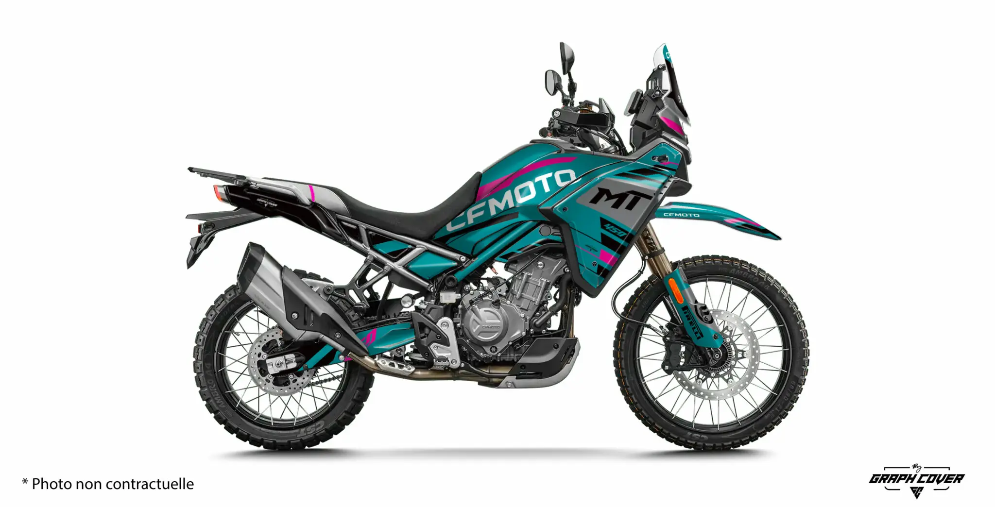 CF MOTO 450MT RECA Růžová