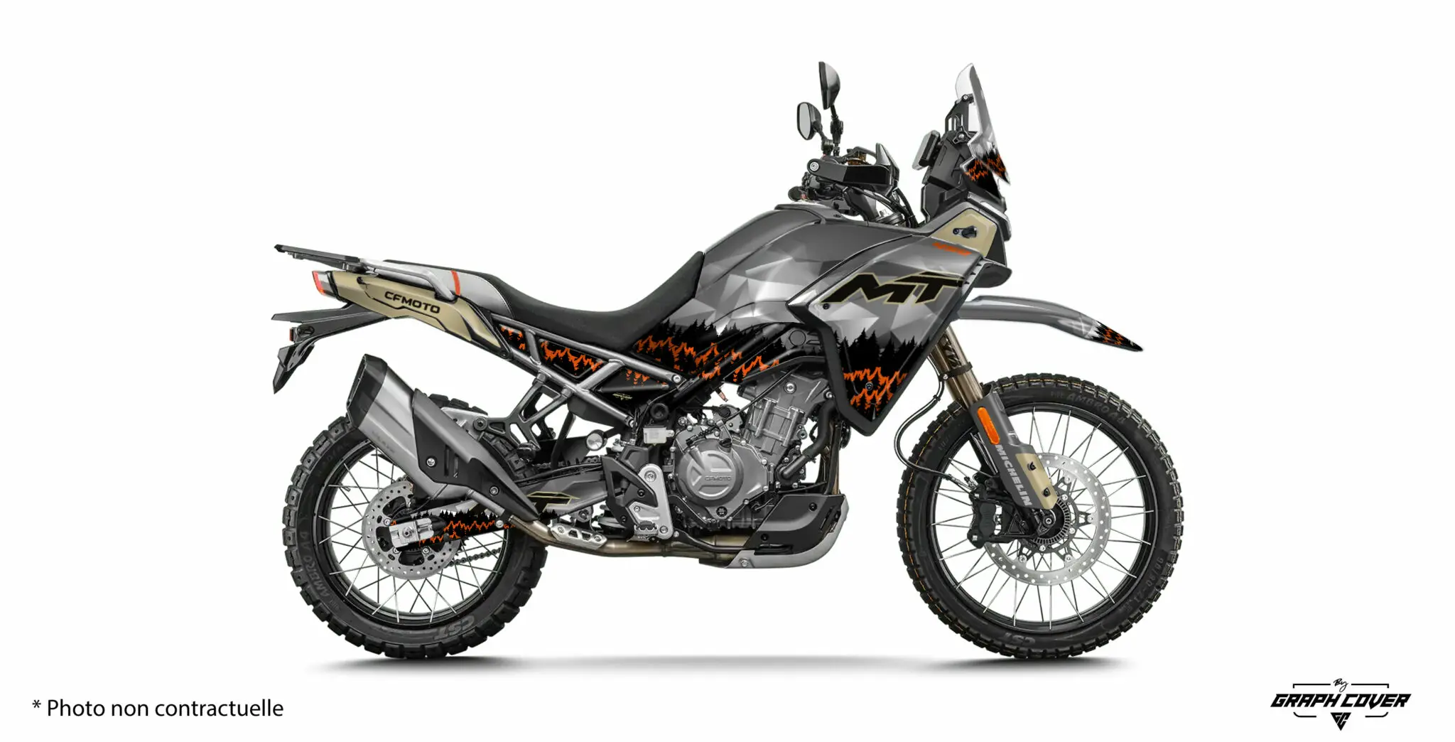 CF MOTO 450MT WOOD Šedá