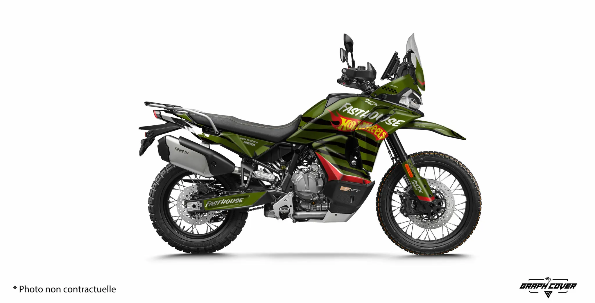 CF MOTO 800MTX FASTWHEELS Zelená