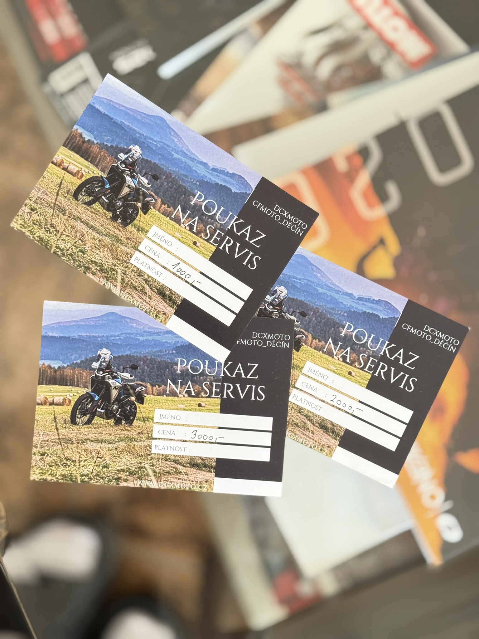 Dárkový poukaz na Servis Motocyklu či čtyřkolky