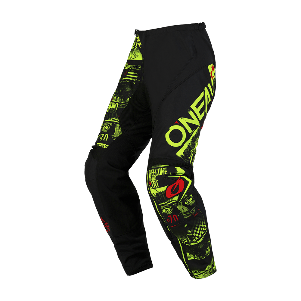O'Neal ELEMENT Kalhoty ATTACK cerná/neonove žlutá