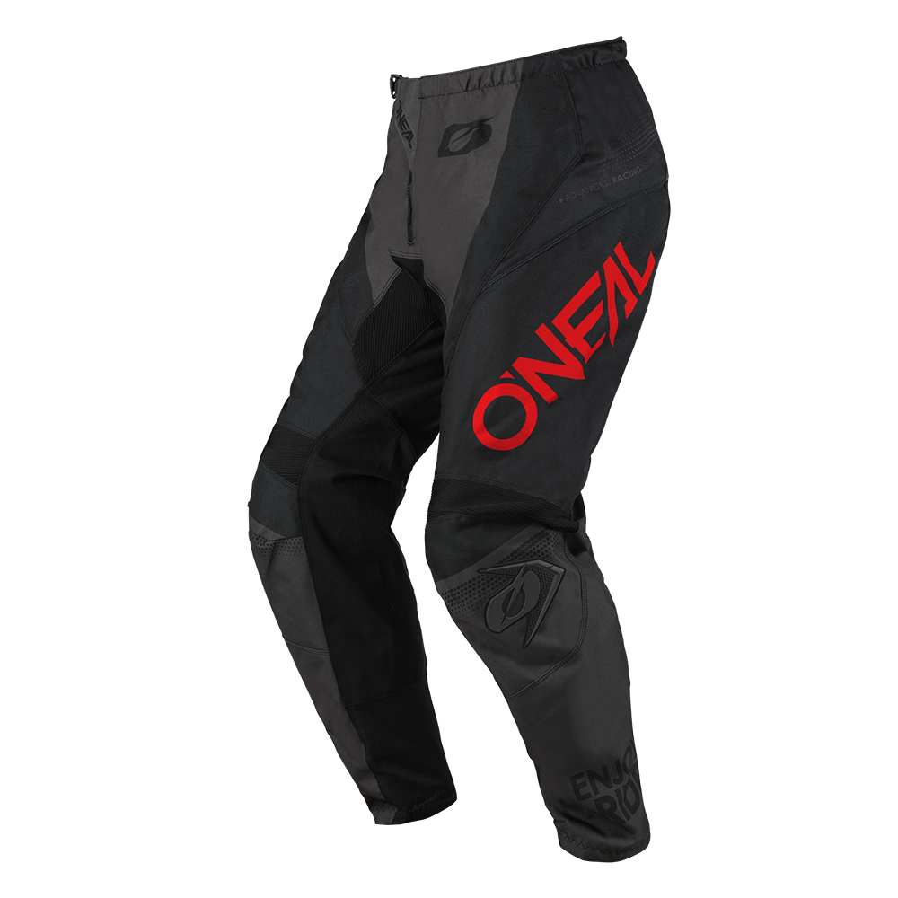 O'Neal ELEMENT Kalhoty RACEWEAR cerná/šedá/cervená