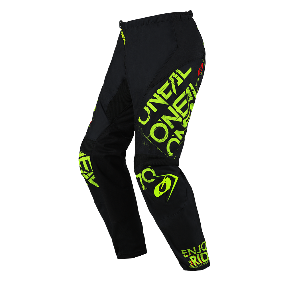 O'Neal ELEMENT Kalhoty STATIC cerná/neonove žlutá