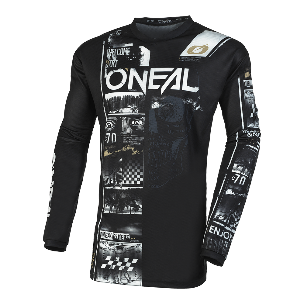 O'Neal ELEMENT Jersey ATTACK cerná/bílá