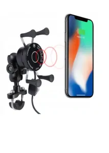 UNIVERZÁLNÍ DRŽÁK NA MOTOCYKL PRO TELEFON S BEZDRÁTOVOU NABÍJEČKOU