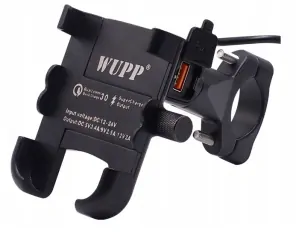UNIVERZÁLNÍ DRŽÁK NA MOTORKU PRO TELEFON S USB NABÍJEČKOU