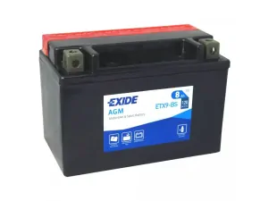Motobaterie Exide ETX9-BS 8Ah/12V 120