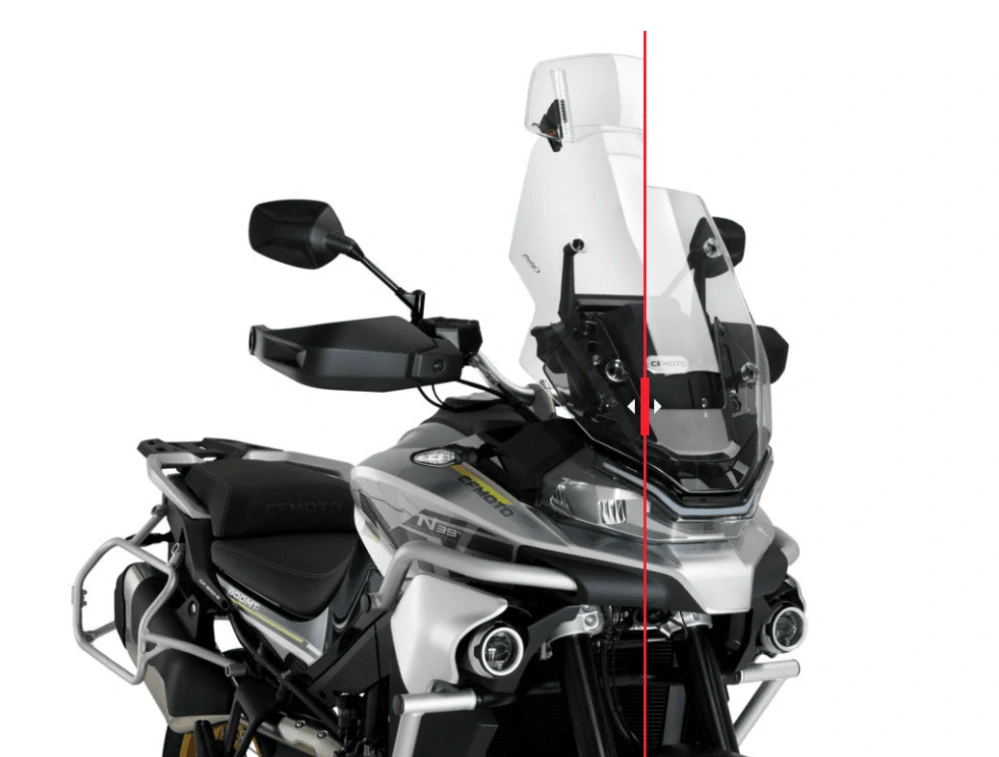 Přídavné plexi Puig (clip‑on)