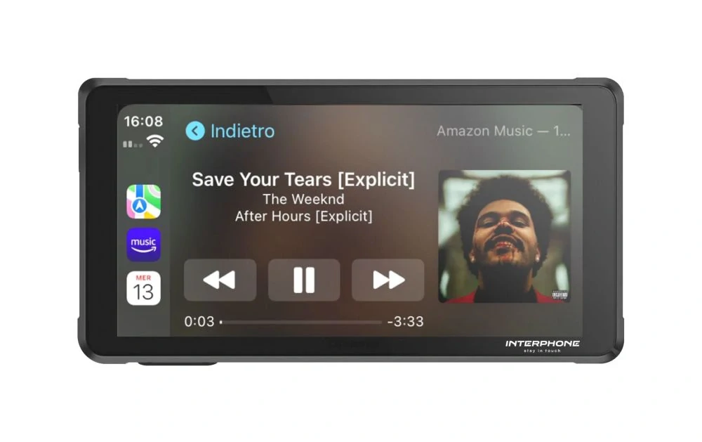 Interphone displej RIDESYNC - Apple CarPlay a Android Auto pro motocykly