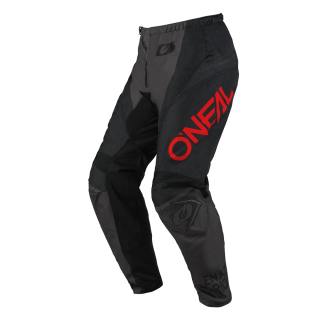O'Neal ELEMENT Youth Kalhoty RACEWEAR cerná/šedá/cervená